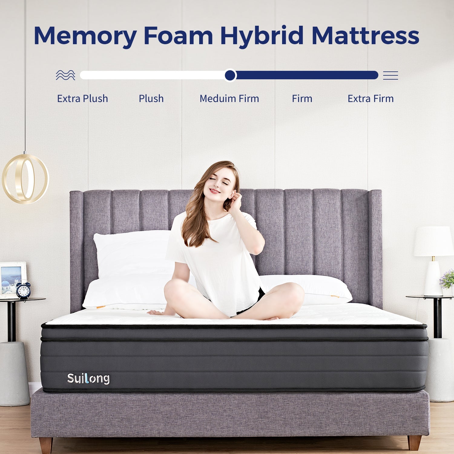 Suilong Utopia 30cm Gel Memory Foam And Pocket Innerspring Hybrid Mattress - The only Memory Foam Mattress you will ever need!